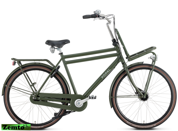 Herren Hollandrad Daily Dutch Prestige 7 Gang  , 57 cm, Army grün